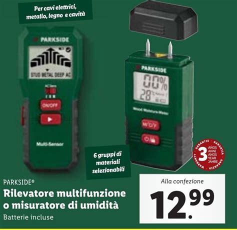 Rilevatore multifunzione o misuratore di umidità Lidl